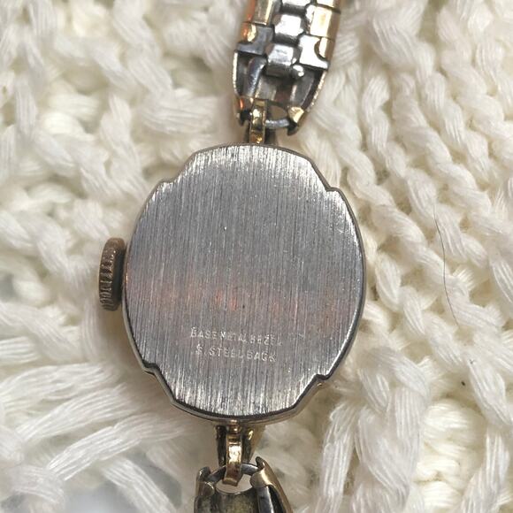 FOR PARTS Vintage Ladies Timex Gold Tone Bracelet 1/20 10k Gf Tops Watch Band - Picture 10 of 13